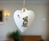 Border Terrier Ceramic Heart Bauble